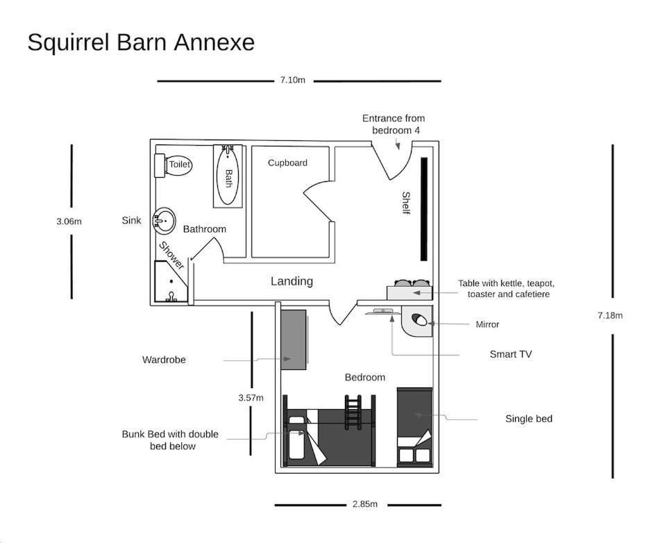 فيلا Squirrel Barn Milwich المظهر الخارجي الصورة